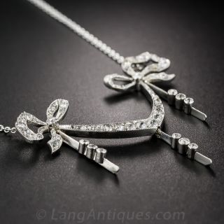 Edwardian Platinum and Diamond Necklace