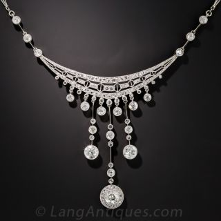 Edwardian Platinum and Diamond Necklace