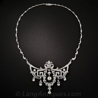 Edwardian Platinum and Diamond Necklace 