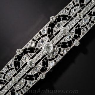 Edwardian Platinum Diamond Bracelet - 1