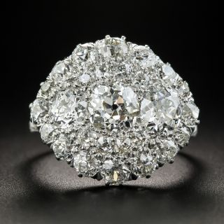 Edwardian Platinum Diamond Dinner Ring