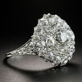 Edwardian Platinum Diamond Dinner Ring