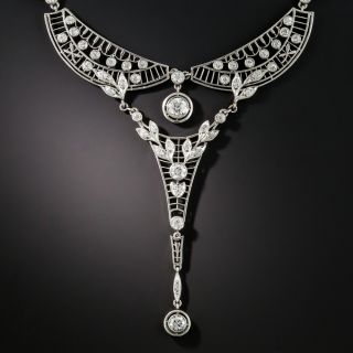 Edwardian Platinum Diamond Necklace