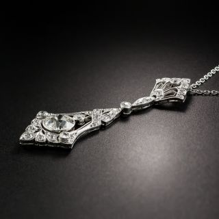 Edwardian Platinum Diamond Pendant