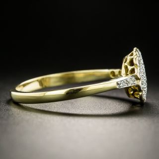 Edwardian Platinum over Gold Diamond Cluster Ring