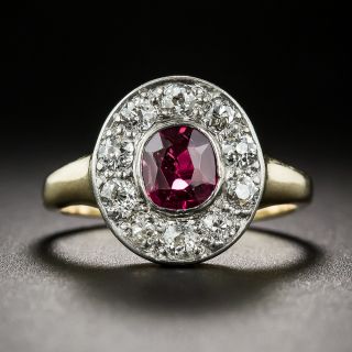 Edwardian Ruby and Diamond Ring