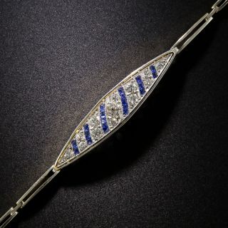 Edwardian Sapphire and Diamond Bracelet