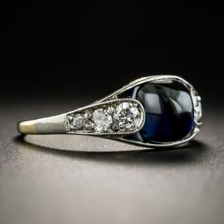 Edwardian Sapphire and Diamond Ring