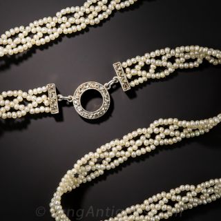 Edwardian Seed Pearl Choker 