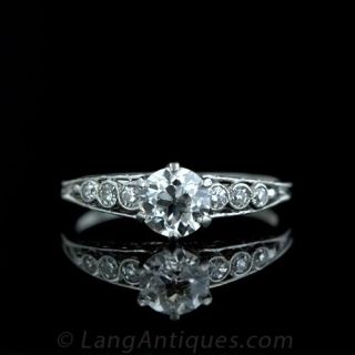 Edwardian Solitaire Diamond Ring - 1