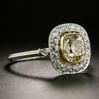 Edwardian Style 1.42 Natural Brown Diamond Engagement Ring