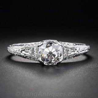 Edwardian Style 1.48 Diamond Engagement Ring - 1