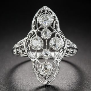 Edwardian Style Diamond Dinner Ring