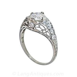Edwardian Style Diamond Dome Ring
