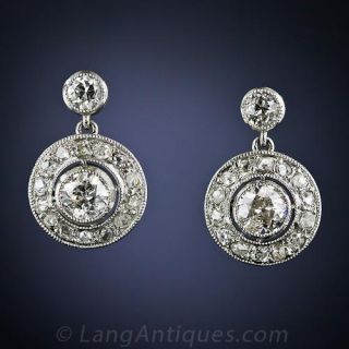 Edwardian Style Diamond Drops