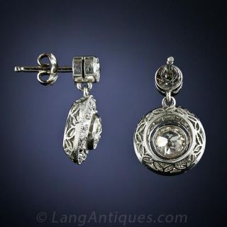 Edwardian Style Diamond Drops