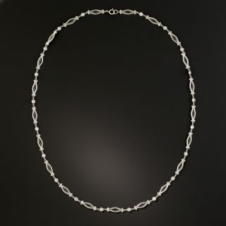 Edwardian Style Diamond Link Necklace