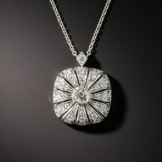 Edwardian Style Diamond Pendant - 1