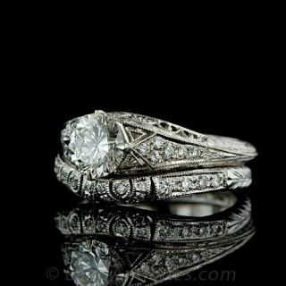 Edwardian Style Diamond Wedding Set