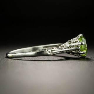 Edwardian Style Peridot Solitaire Ring