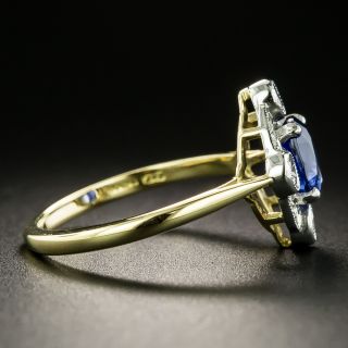 Edwardian Style Sapphire and Diamond Ring
