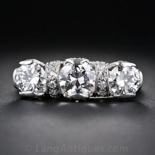 Edwardian Three Stone Diamond Ring