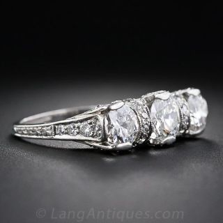Edwardian Three Stone Diamond Ring