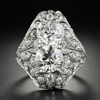 Edwardian Toi et Moi Diamond Dinner Ring - 6