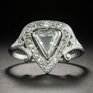 Edwardian Trillion-Cut Diamond Engagement Ring - 2