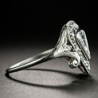Edwardian Trillion-Cut Diamond Engagement Ring