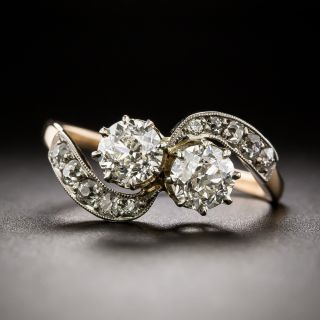 Edwardian Twin-Diamond Moi et Toi Ring - 3