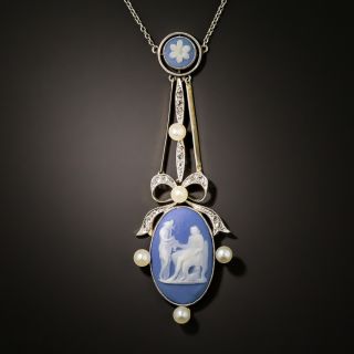 Edwardian Wedgewood and Diamond Necklace - 3