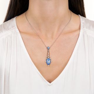 Edwardian Wedgwood and Diamond Necklace