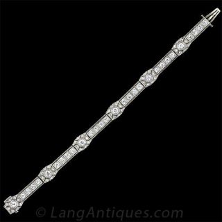 Elegant Art Deco Diamond Bracelet