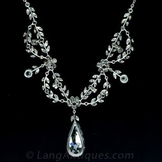 Elegant Belle Epoque Diamond Necklace