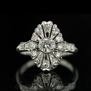 Art Deco Diamond Cocktail Ring