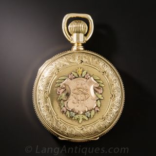 Elgin Tri-Color Gold Pocket Watch