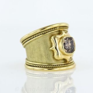 'Elizabeth Gage' Diamond Templar Ring