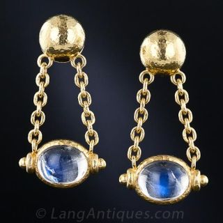 Elizabeth Locke Moonstone Earrings