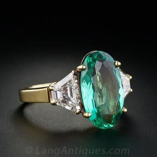 Emerald and Diamond Ring