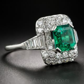 Emerald and Diamond Ring