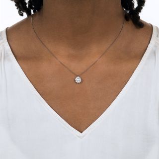 Emerald-Cut Diamond Cluster Pendant