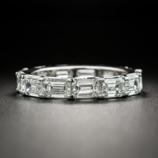 Emerald-Cut Diamond Eternity Band - 5.20 Carats, Size 7 1/4
