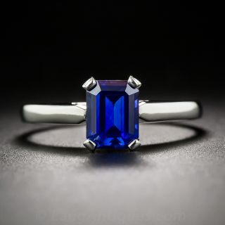 Emerald-Cut Sapphire Ring
