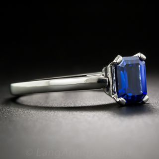 Emerald-Cut Sapphire Ring