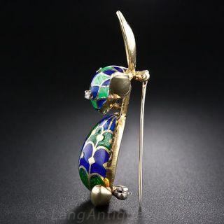 Enamel Easter Bunny Brooch