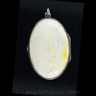 Enameled Floral Locket
