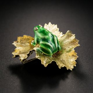 Enameled Frog Pin by Kurt Gutmann - 2