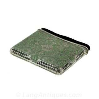 Enameled Sterling Silver Calling Card Holder from Austria