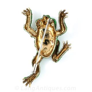 Enameled Tree Frog Pin